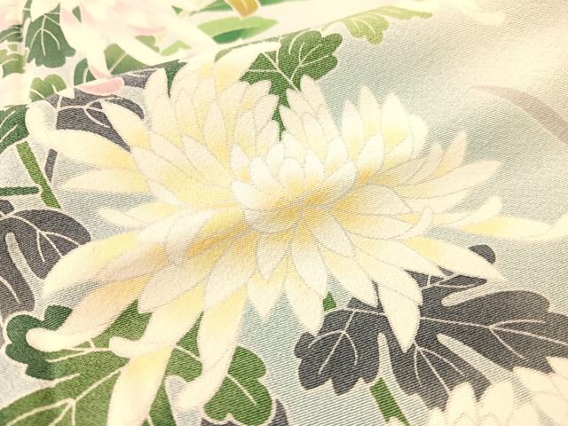 平和屋着物●訪問着 友禅 作家物 乱菊 暈し染め 正絹 逸品 未使用 CABC2675vp