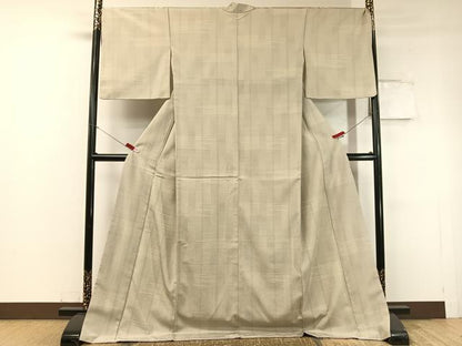 平和屋着物●本塩沢 110亀甲 霞文 ロング丈 正絹 逸品 未使用 CABC2679vp