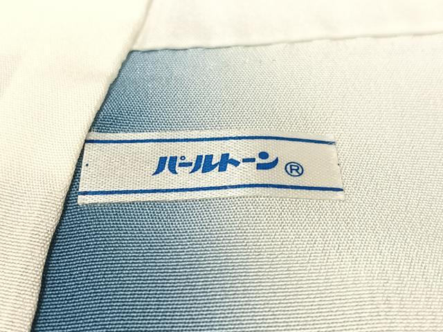 平和屋着物●江戸小紋　万筋　月白色×留紺色　正絹　逸品　未使用　CABC2681vp