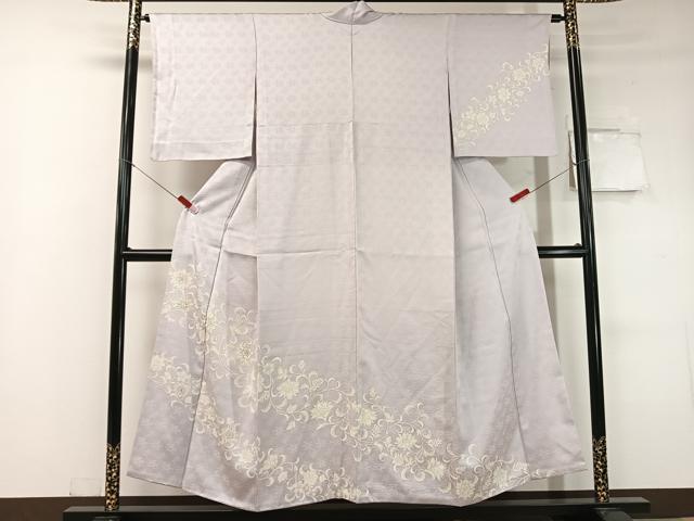 平和屋着物●訪問着 更紗唐草文 金彩 胴抜き仕立て 正絹 逸品 CABC2683vp