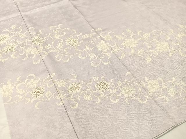 平和屋着物●訪問着 更紗唐草文 金彩 胴抜き仕立て 正絹 逸品 CABC2683vp