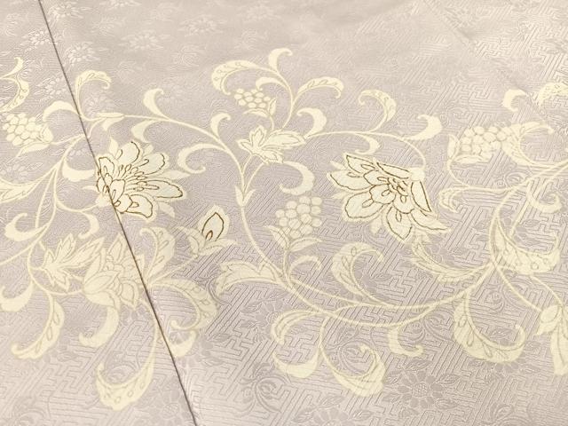 平和屋着物●訪問着 更紗唐草文 金彩 胴抜き仕立て 正絹 逸品 CABC2683vp