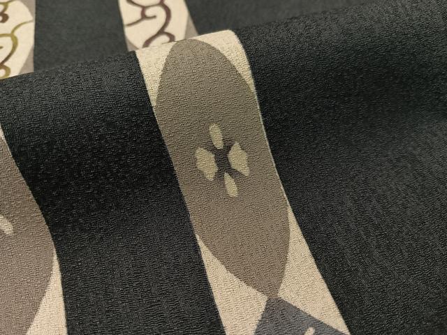 平和屋着物●訪問着 作家物 型染め 吉祥花文 正絹 逸品 CABC2685vp
