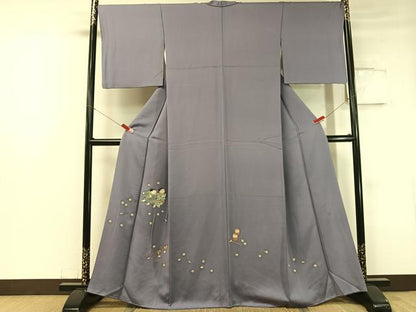 平和屋着物●京童人形絵師 高橋翠延 訪問着 手描き 童子遊び 金彩 正絹 逸品 CABC2691vp