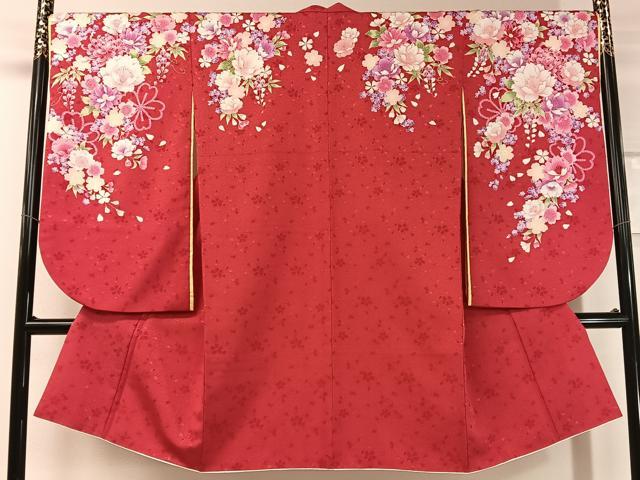 平和屋着物●小振袖 乱菊 金彩 洗える着物 CABC2693vp