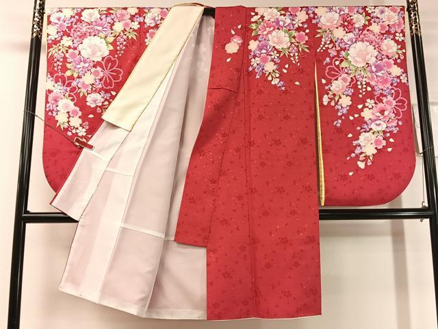 平和屋着物●小振袖 乱菊 金彩 洗える着物 CABC2693vp