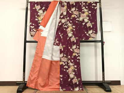 平和屋着物●小振袖 乱菊 洗える着物 CABC2696vp