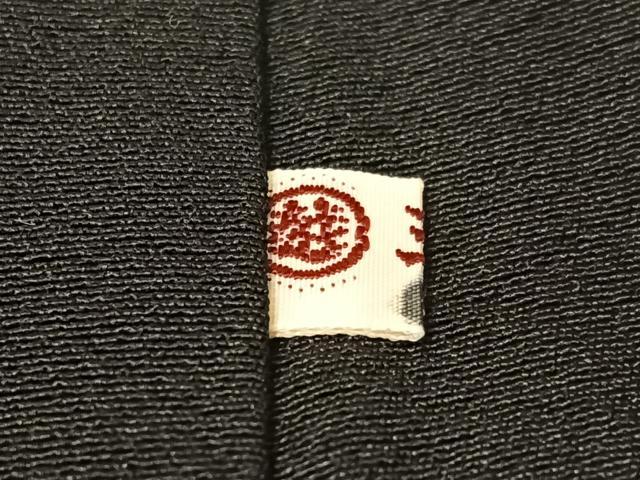 平和屋着物●創業460年・千總 黒留袖 駒刺繍 道長雪輪更紗菱文 金彩 三越扱い 正絹 逸品 CABC2698vp