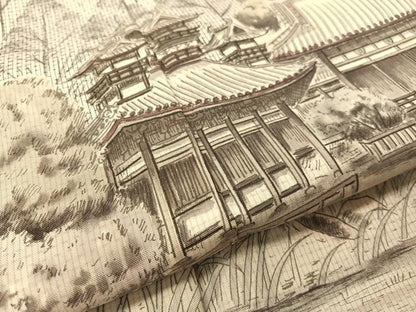 平和屋着物●本場大島紬 白大島 訪問着 作家物 手描き 中昌紬織物謹製 京・平安神宮 証紙付き 正絹 逸品 未使用 CABC2707vp