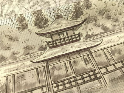 平和屋着物●本場大島紬 白大島 訪問着 作家物 手描き 中昌紬織物謹製 京・平安神宮 証紙付き 正絹 逸品 未使用 CABC2707vp
