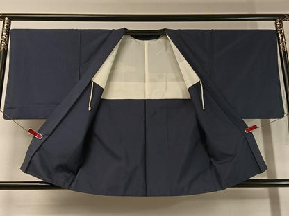 平和屋着物●本場大島紬 アンサンブル 鉄紺色 正絹 逸品 CABC2709vp