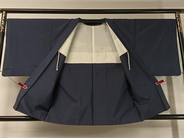 平和屋着物●本場大島紬 アンサンブル 鉄紺色 正絹 逸品 CABC2709vp