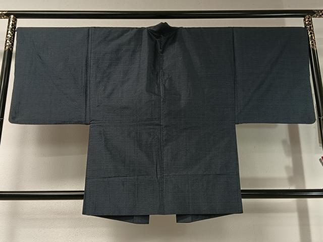 平和屋着物●男性 本場大島紬 アンサンブル 80亀甲 総詰め 正絹 逸品 CABC2710vp