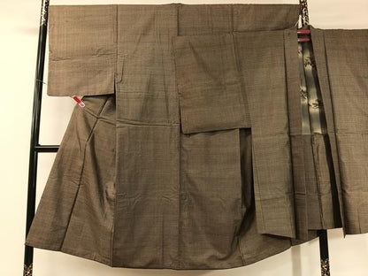 平和屋着物●男性 本場大島紬 アンサンブル 絣文様 正絹 逸品 CABC2711vp