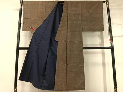 平和屋着物●男性 本場大島紬 アンサンブル 絣文様 正絹 逸品 CABC2711vp