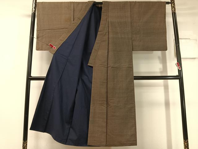 平和屋着物●男性 本場大島紬 アンサンブル 絣文様 正絹 逸品 CABC2711vp