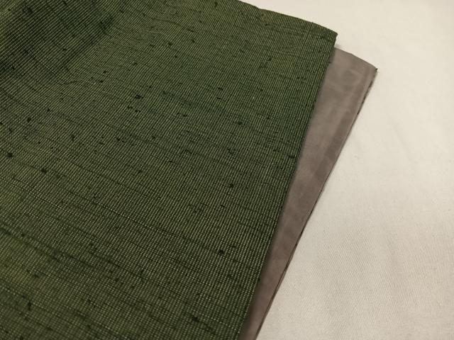 平和屋着物●男性 ひげ紬 アンサンブル 仙斉茶色 正絹 逸品 CABC2712vp