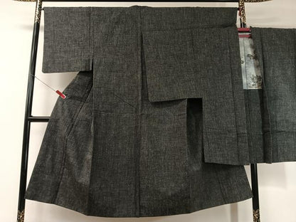 平和屋着物●男性 紬 アンサンブル 霞文 正絹 逸品 CABC2713vp