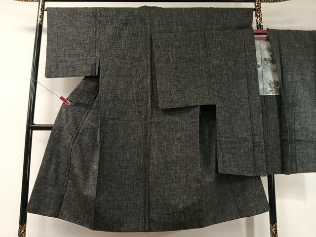 平和屋着物●男性 紬 アンサンブル 霞文 正絹 逸品 CABC2713vp