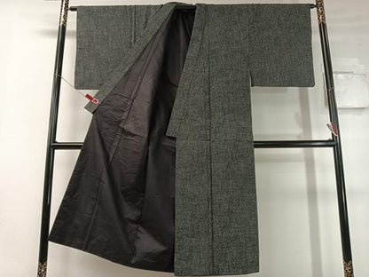 平和屋着物●男性 紬 アンサンブル 霞文 正絹 逸品 CABC2713vp
