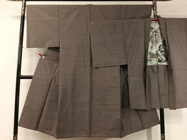 平和屋着物●男性 本場大島紬 アンサンブル 100亀甲 総詰め 正絹 逸品 CABC2714vp