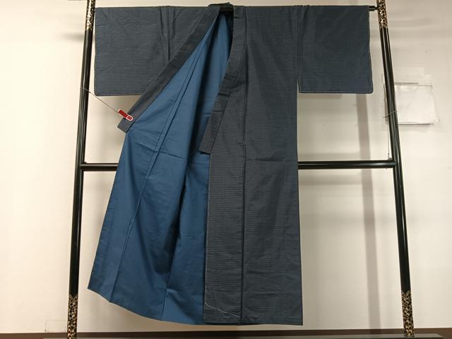 平和屋着物●男性 本場大島紬 アンサンブル 長襦袢セット 絣文様 正絹 逸品 未使用 CABC2715vp