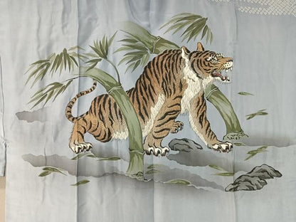 平和屋着物●男性 本場大島紬 アンサンブル 長襦袢セット 絣文様 正絹 逸品 未使用 CABC2715vp