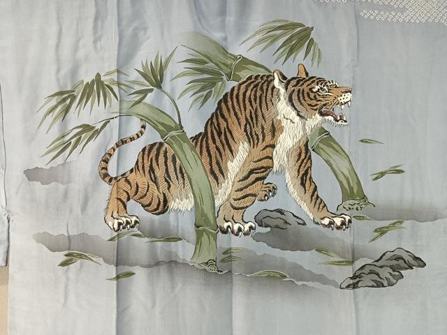 平和屋着物●男性 本場大島紬 アンサンブル 長襦袢セット 絣文様 正絹 逸品 未使用 CABC2715vp