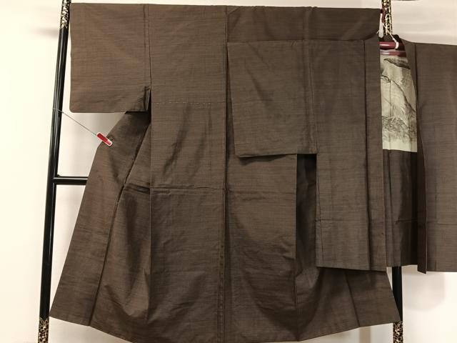 平和屋着物●男性 本場大島紬 アンサンブル 100亀甲 総詰め 正絹 逸品 CABC2717vp