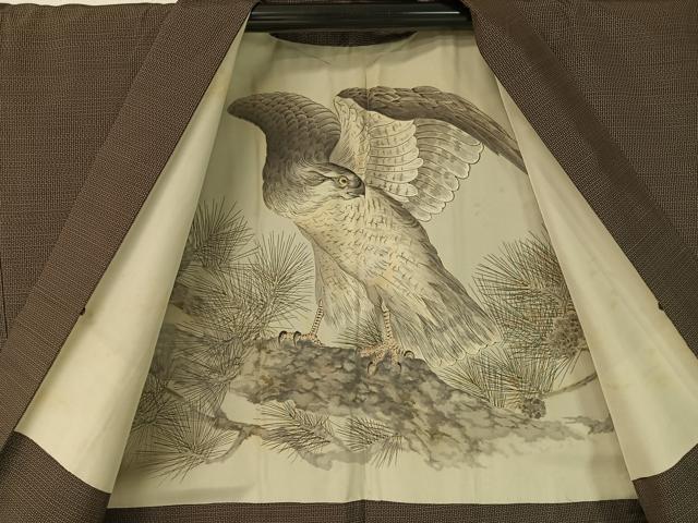 平和屋着物●男性 本場大島紬 アンサンブル 100亀甲 総詰め 正絹 逸品 CABC2717vp