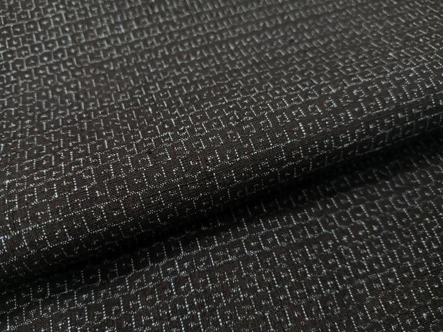 平和屋着物●男性 結城紬 アンサンブル 80亀甲 総詰め 正絹 逸品 CABC2718vp