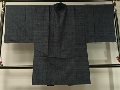平和屋着物●男性 結城紬 アンサンブル 80亀甲 総詰め 正絹 逸品 CABC2718vp