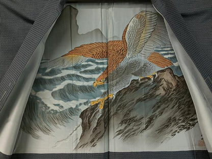 平和屋着物●男性 本場大島紬 アンサンブル 100亀甲 総詰め 正絹 逸品 未使用 CABC2719vp