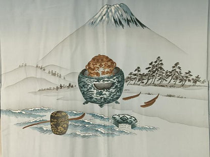 平和屋着物●男性 紬 アンサンブル 長襦袢セット 濃藍色 正絹 逸品 未使用 CABC2720vp