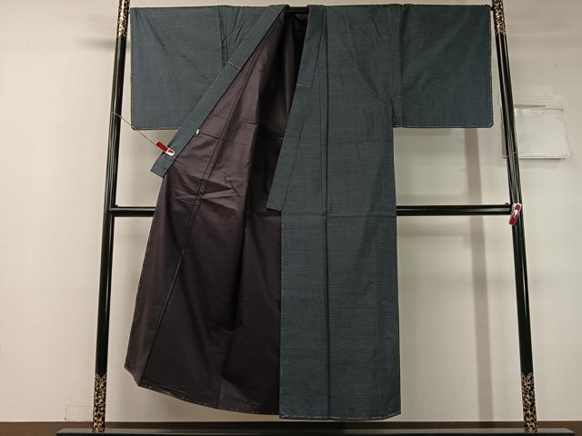 平和屋着物●男性 本場大島紬 アンサンブル 100亀甲 総詰め 正絹 逸品 未使用 CABC2721vp