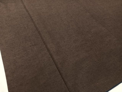 平和屋着物●男性 紬 アンサンブル 鉄黒色 正絹 逸品 CABC2722vp
