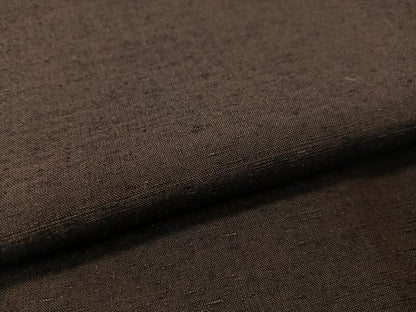 平和屋着物●男性 紬 アンサンブル 鉄黒色 正絹 逸品 CABC2722vp