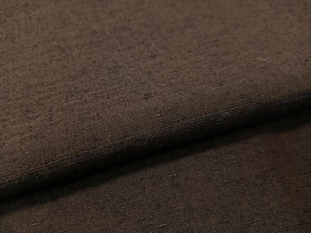 平和屋着物●男性 紬 アンサンブル 鉄黒色 正絹 逸品 CABC2722vp