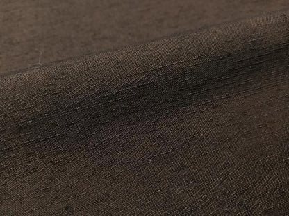 平和屋着物●男性 紬 アンサンブル 鉄黒色 正絹 逸品 CABC2722vp