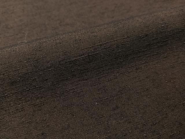 平和屋着物●男性 紬 アンサンブル 鉄黒色 正絹 逸品 CABC2722vp
