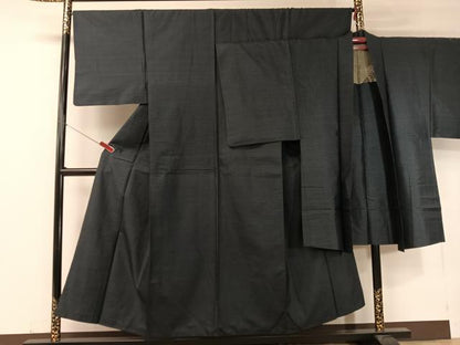 平和屋着物●男性 本場大島紬 アンサンブル 80亀甲 総詰め 正絹 逸品 CABC2726vp