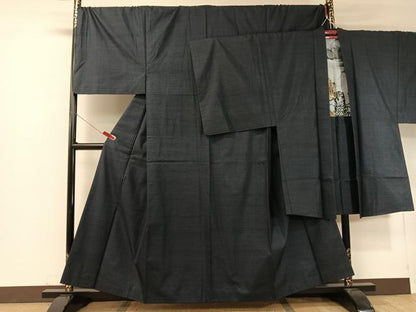 平和屋着物●男性 本場大島紬 アンサンブル 100亀甲 総詰め キングサイズ 正絹 逸品 CABC2727vp
