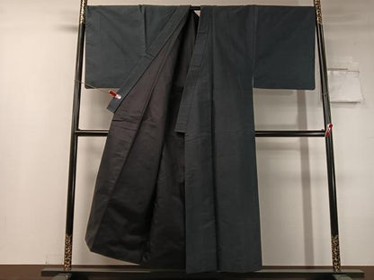 平和屋着物●男性 本場大島紬 アンサンブル 80亀甲 総詰め キングサイズ 正絹 逸品 CABC2729vp