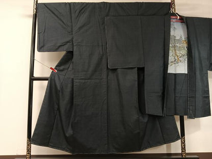 平和屋着物●男性 本場大島紬 アンサンブル 100亀甲 総詰め 正絹 逸品 未使用 CABC2730vp