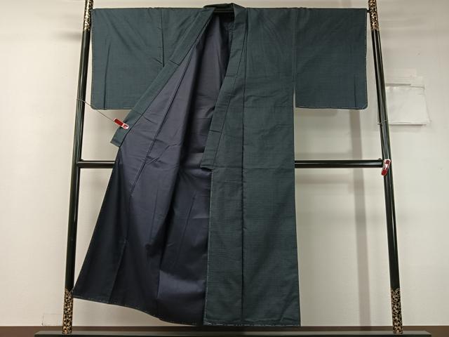 平和屋着物●男性 本場大島紬 アンサンブル 100亀甲 総詰め 正絹 逸品 未使用 CABC2730vp