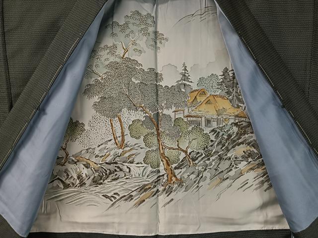 平和屋着物●男性 本場大島紬 アンサンブル 100亀甲 総詰め 正絹 逸品 未使用 CABC2730vp