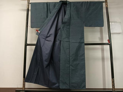 平和屋着物●男性 本場大島紬 アンサンブル 長襦袢セット 100亀甲 総詰め 正絹 逸品 CABC2734vp