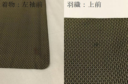 平和屋着物●男性 本場大島紬 アンサンブル 絣文様 正絹 逸品 CABC2735vp