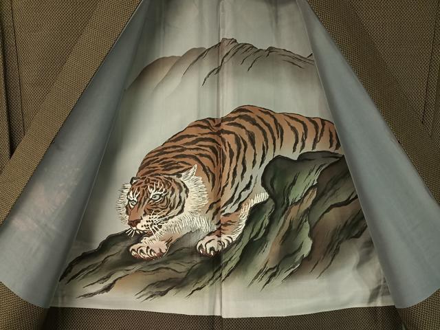 平和屋着物●男性 本場大島紬 アンサンブル 絣文様 正絹 逸品 CABC2735vp