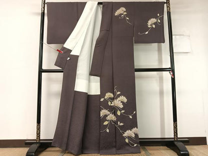 平和屋着物●訪問着 裏菊 金彩 正絹 逸品 CABC2740vp